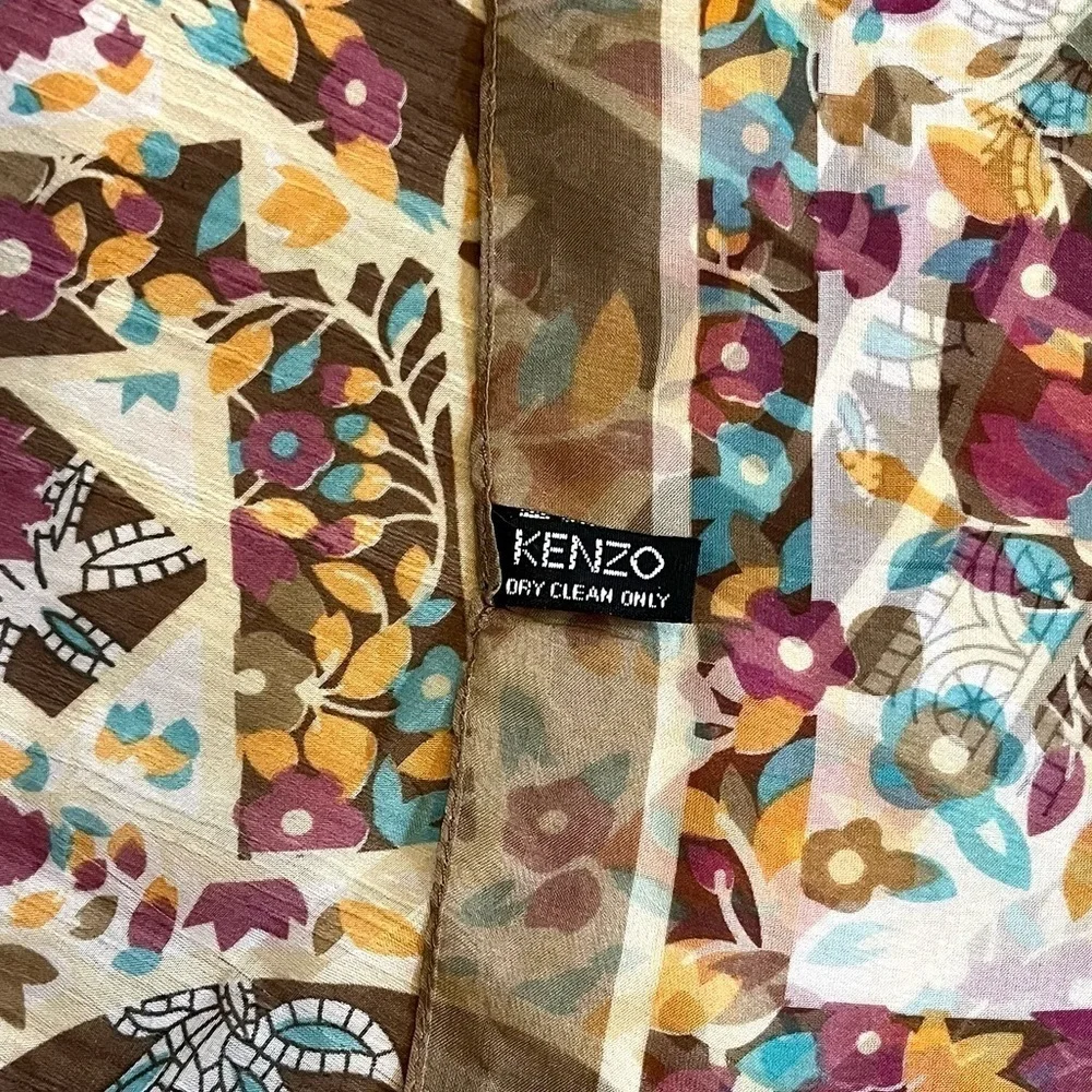 Kenzo Silk Scarf Oblong
